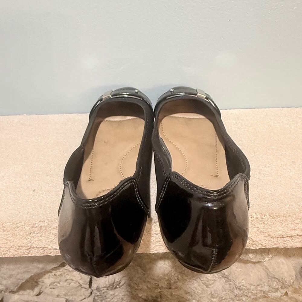 Dexflex Comfort Black Patent Leather Flats Sz 8. EUC - Picture 6 of 7